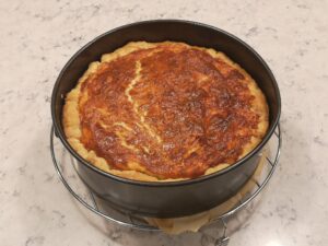 Swiss Cheese Pie Spring Form Baked